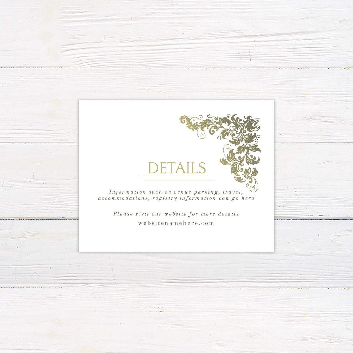 Gold to Green Invitations - goprintplus