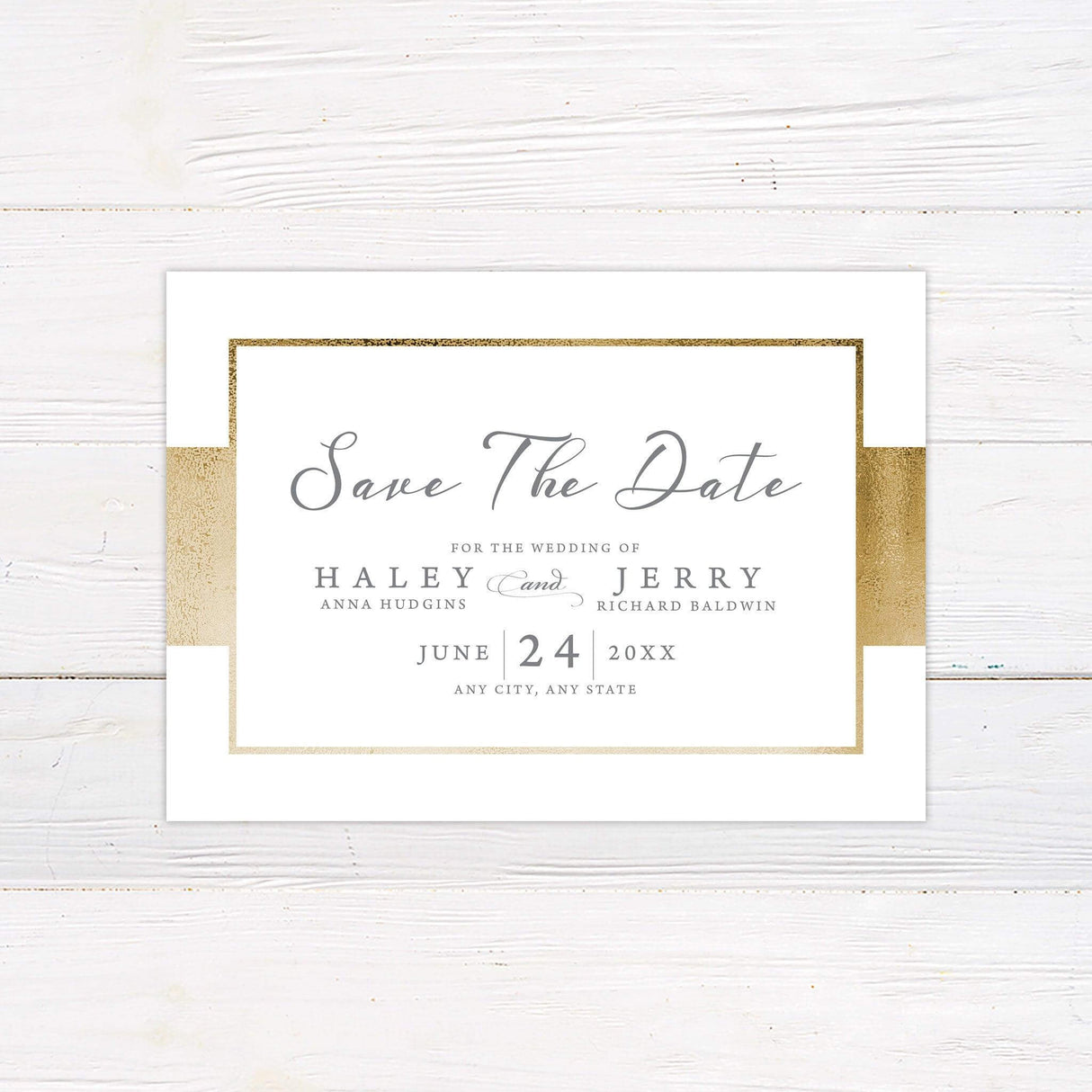 Gold Ribbon Invitations - goprintplus