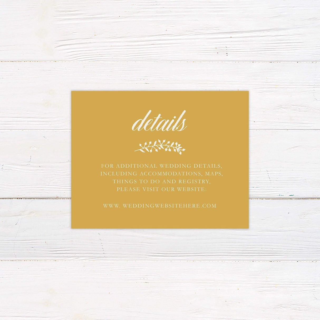 Golden Leaves Details Cards - goprintplus