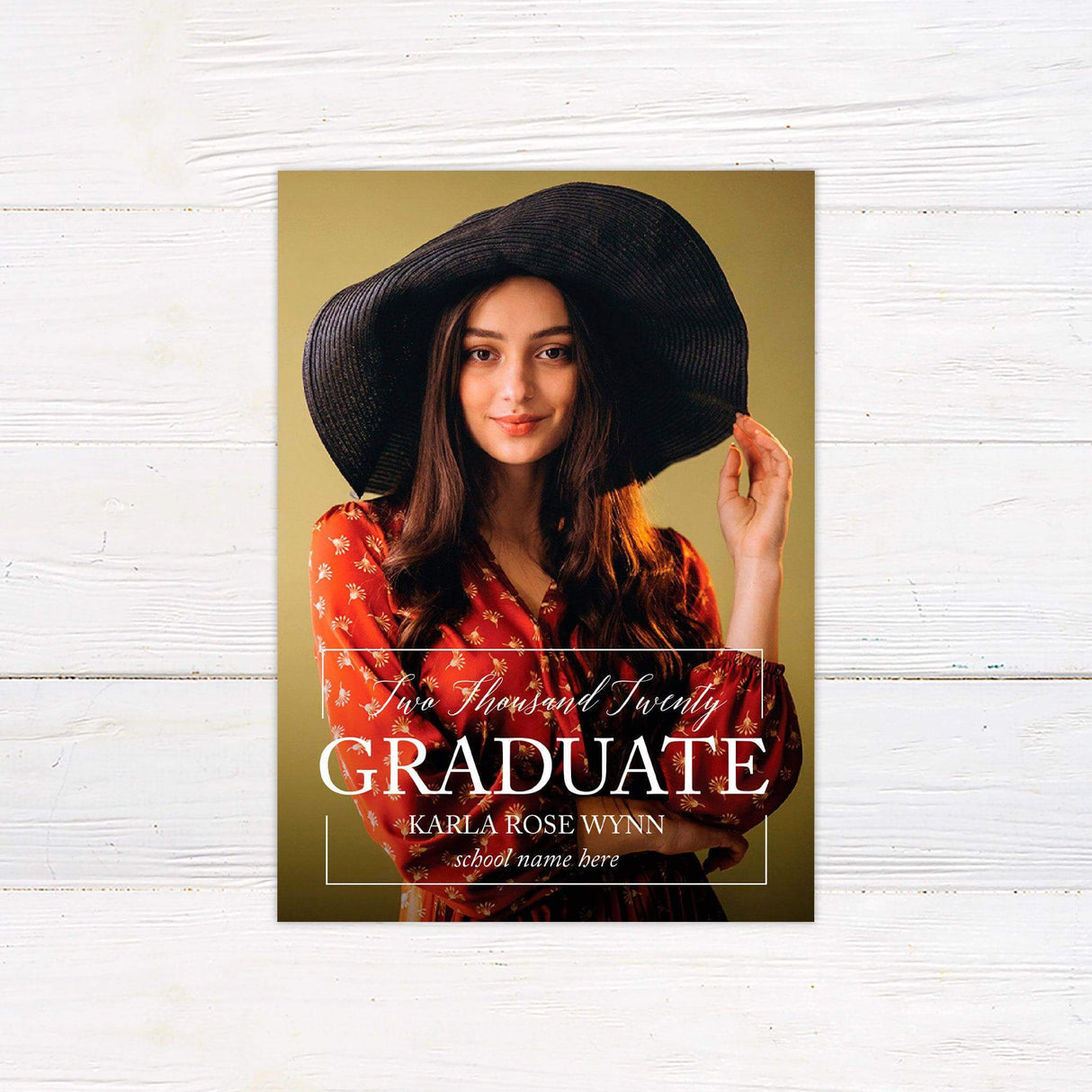 Graduate Text Overlay - goprintplus