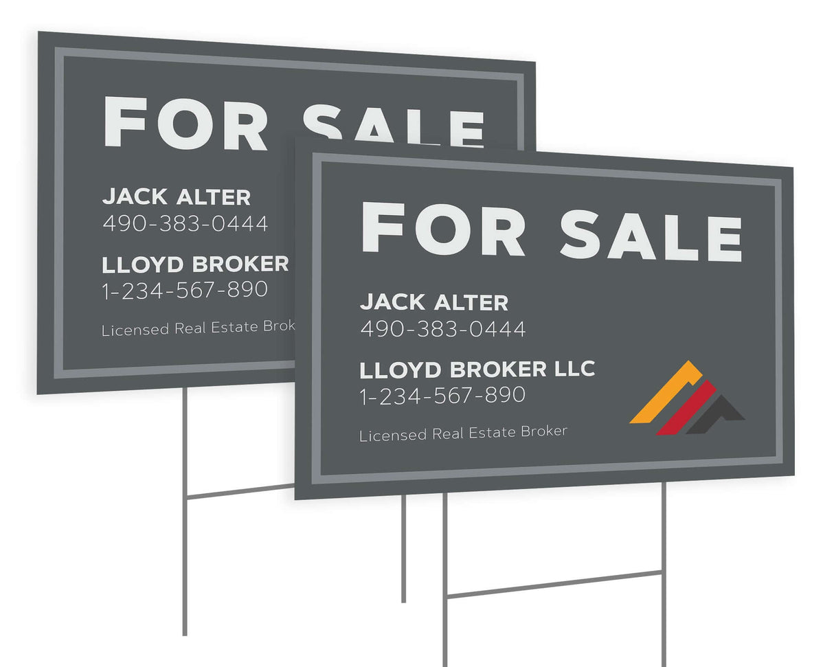 Gray with Simple Geometric Art