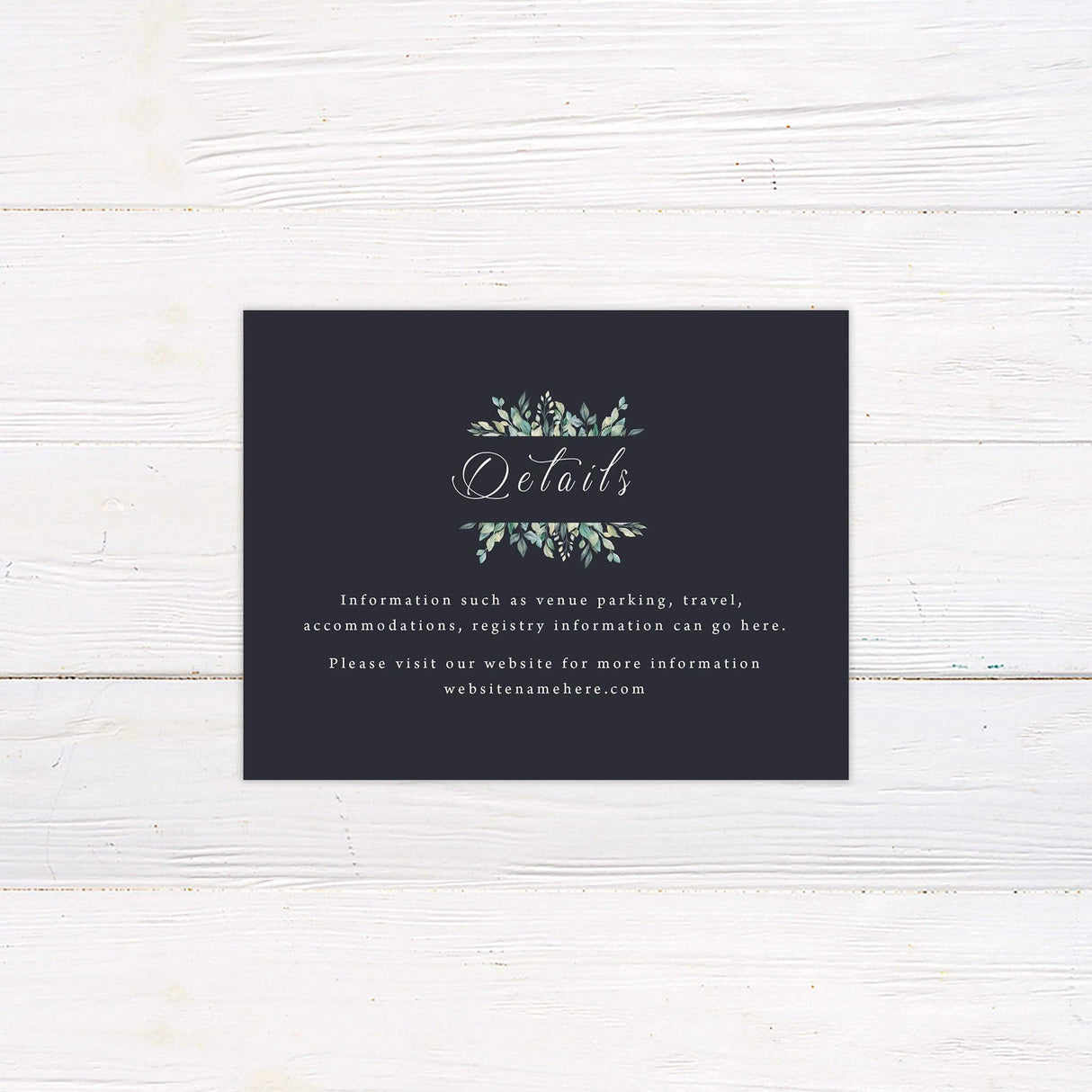 Greenery Abundance Details Cards - goprintplus