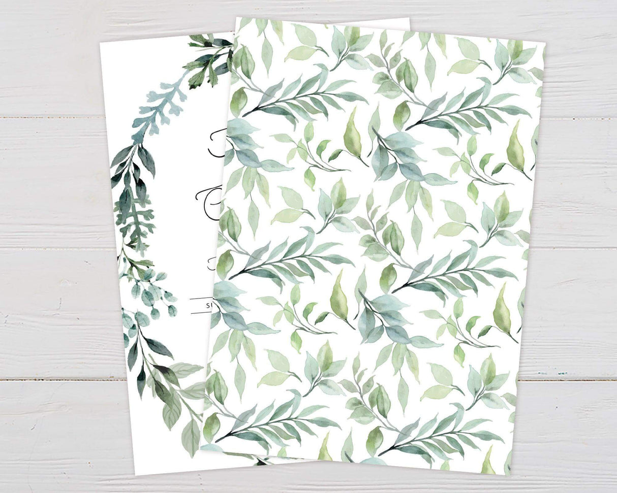 Greenery Wreath Shower - goprintplus