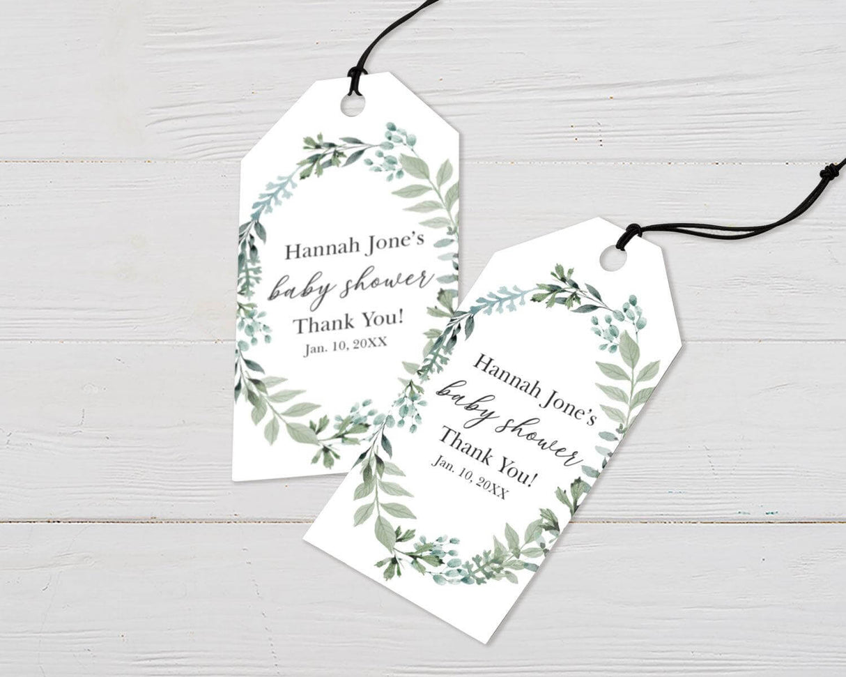 Greenery Wreath Shower - goprintplus