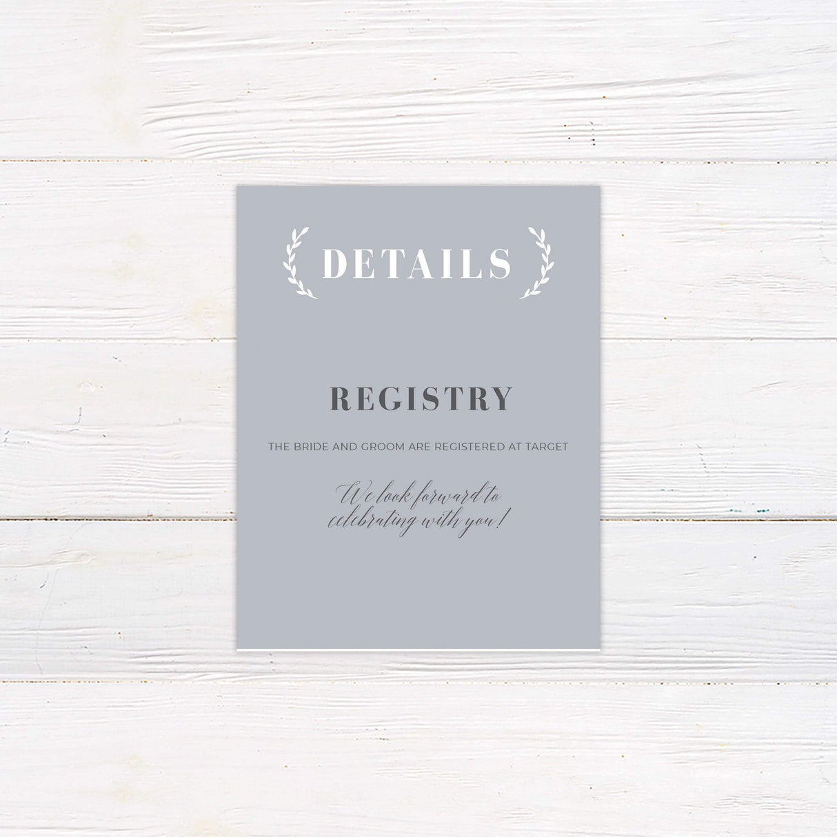 Grey Simple Details Cards - goprintplus