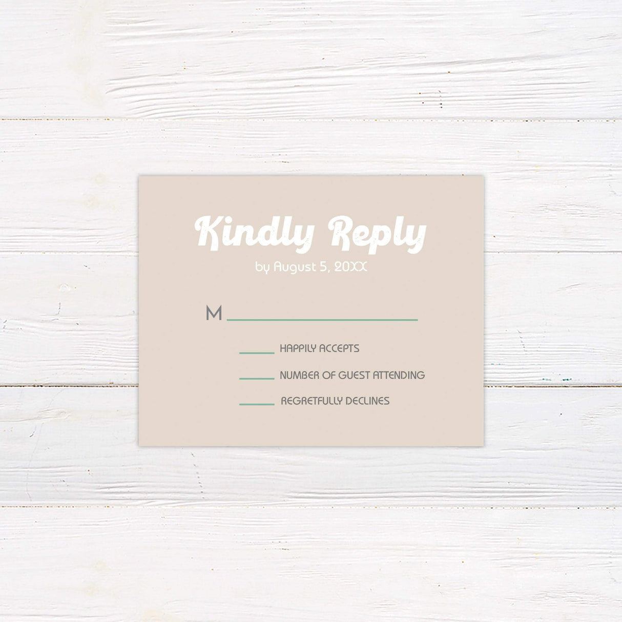 Groovy Stripe RSVP - goprintplus