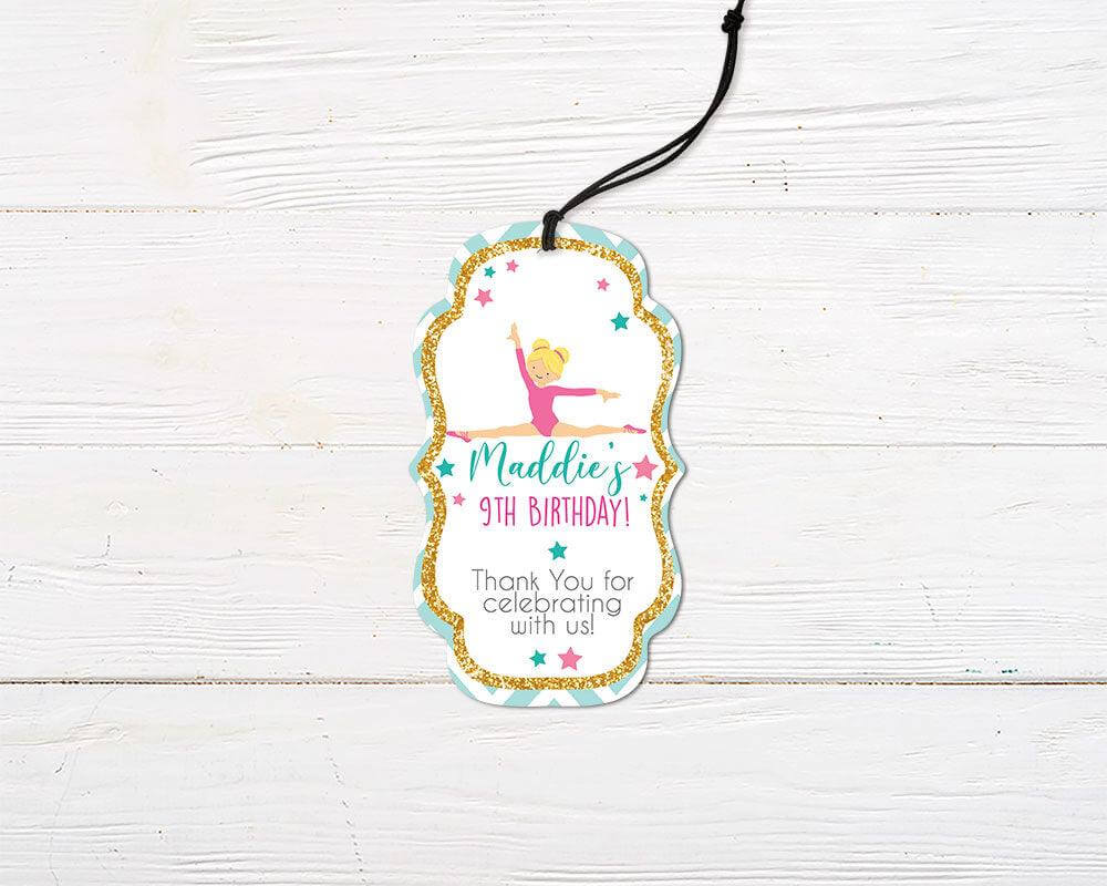 Gymnastics Favor Tag - goprintplus
