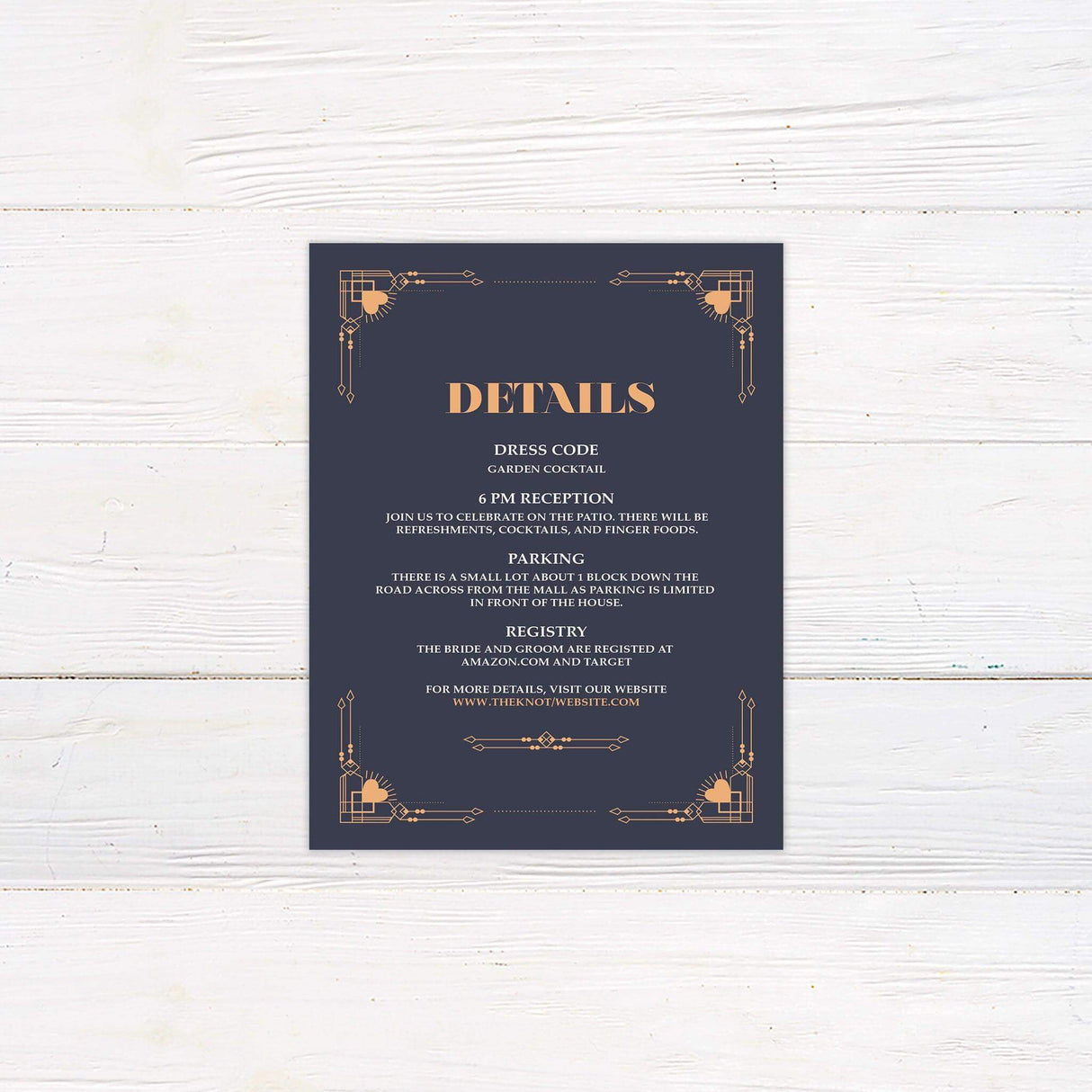 Heart Deco Details Cards - goprintplus
