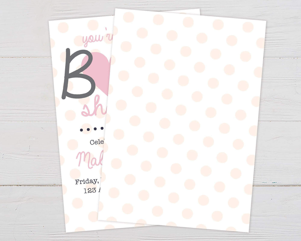 Heart and Polka Dots Shower - goprintplus