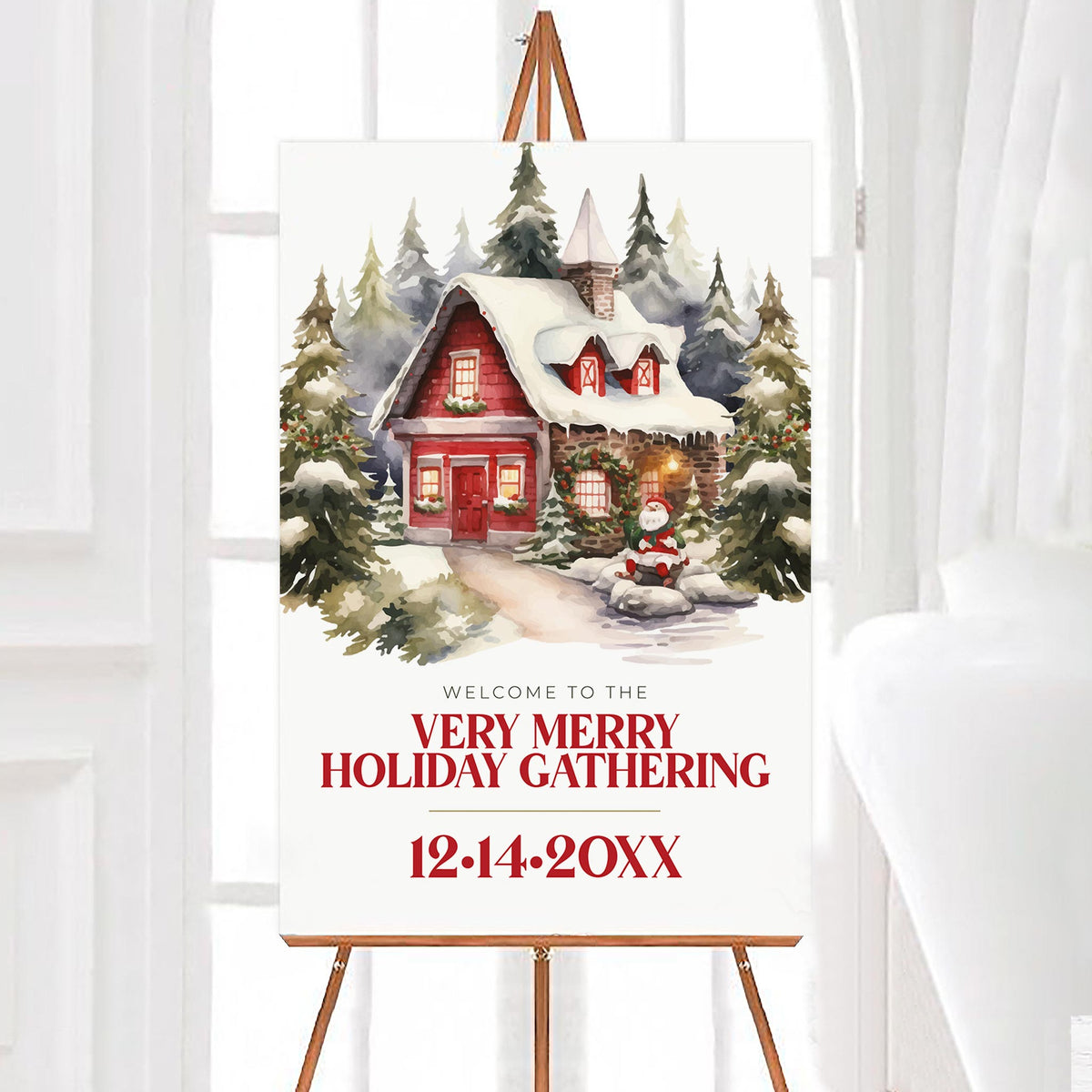 Holiday Gathering Party Welcome Sign