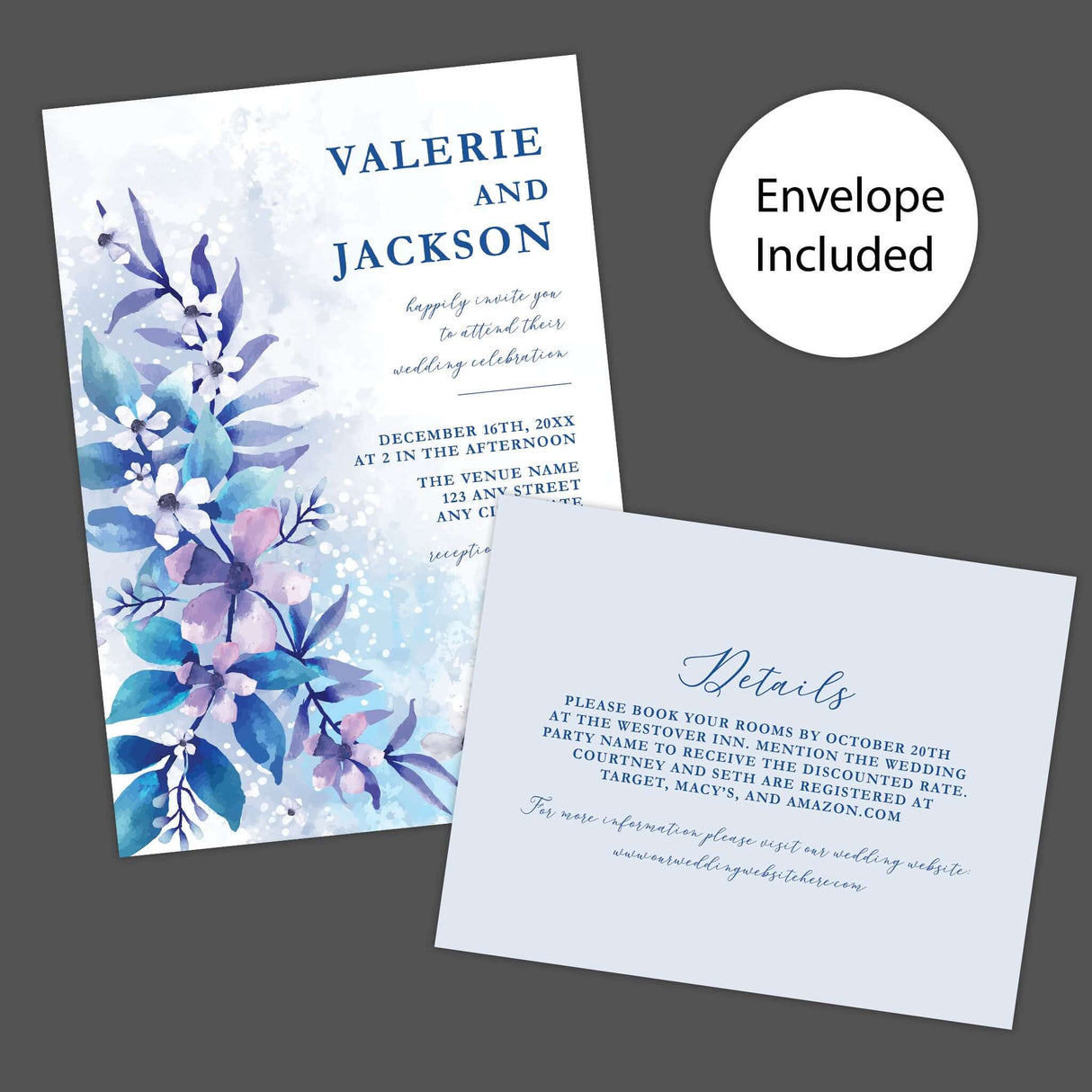 Eisige Blumeneinladungen