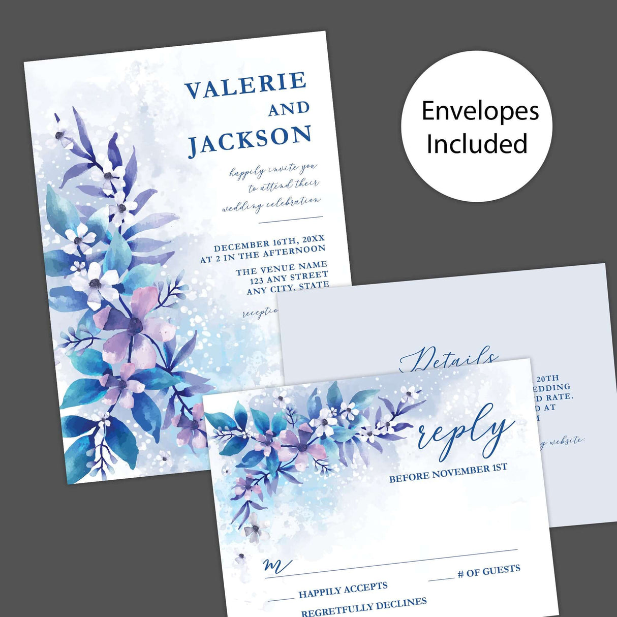 Eisige Blumeneinladungen