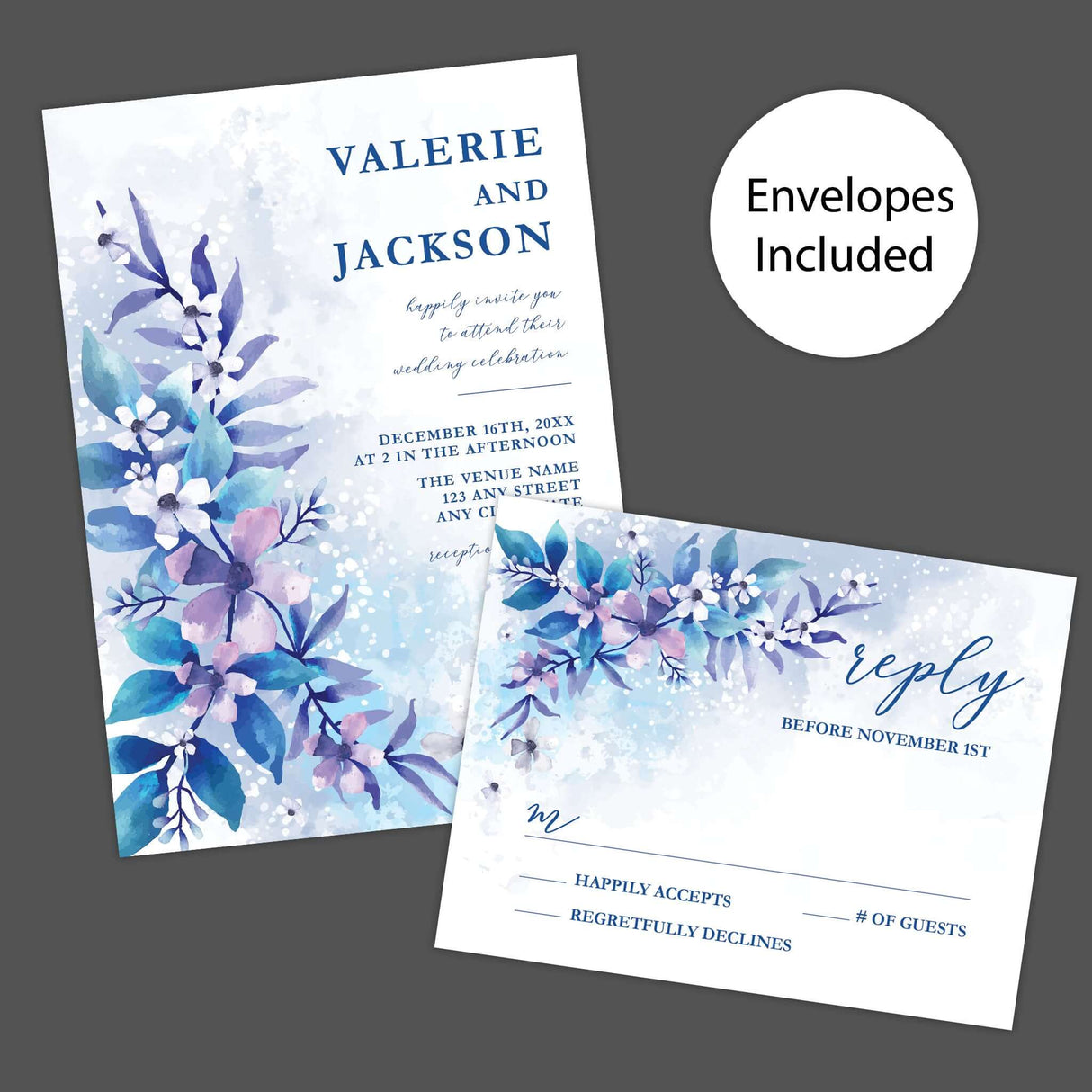 Eisige Blumeneinladungen