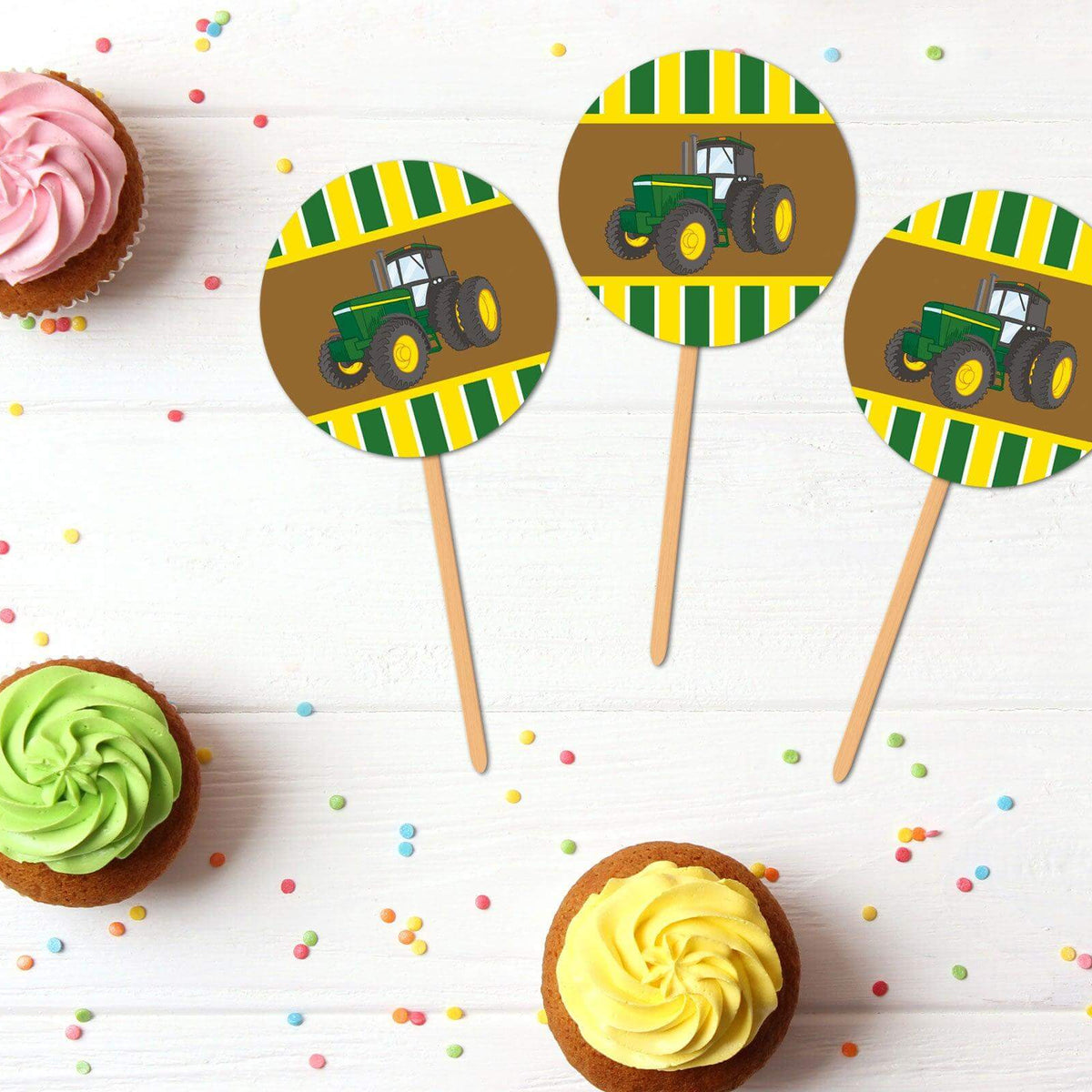 John Deere Cupcake Topper – goprintplus