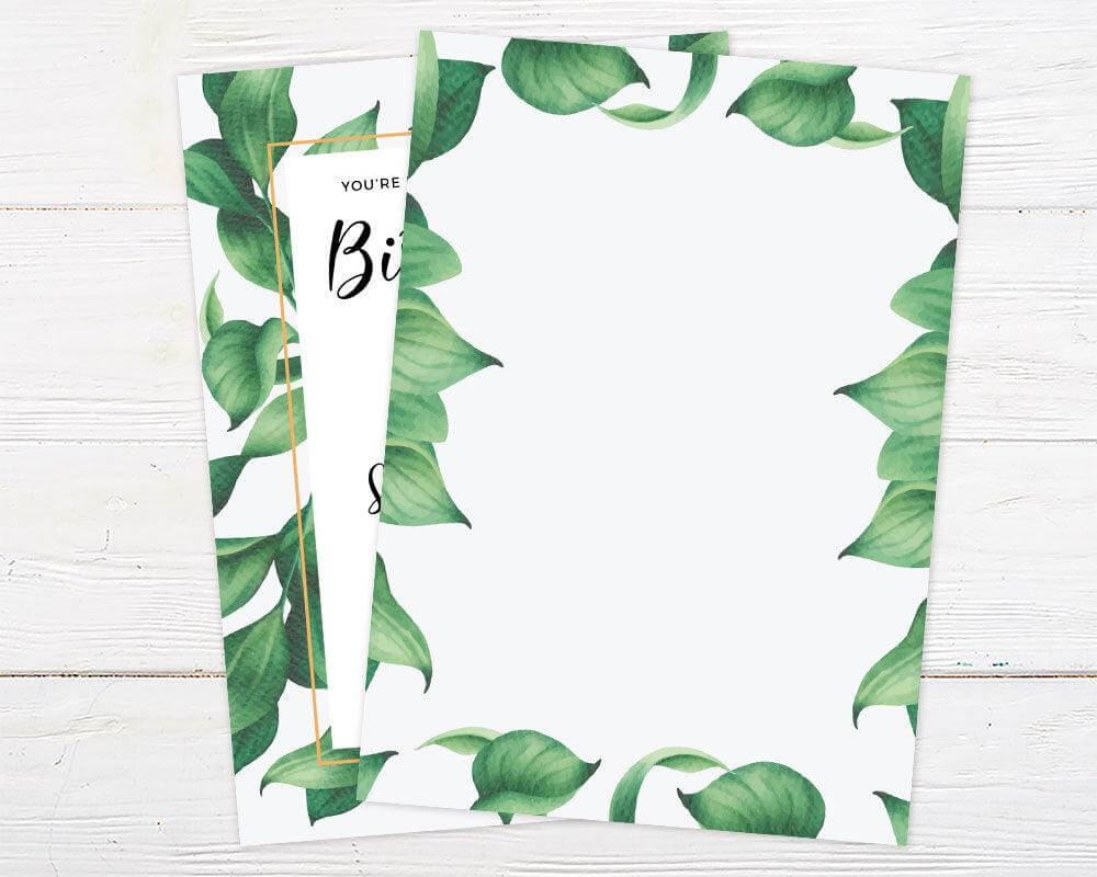 Leaves Birthday Invitation - goprintplus