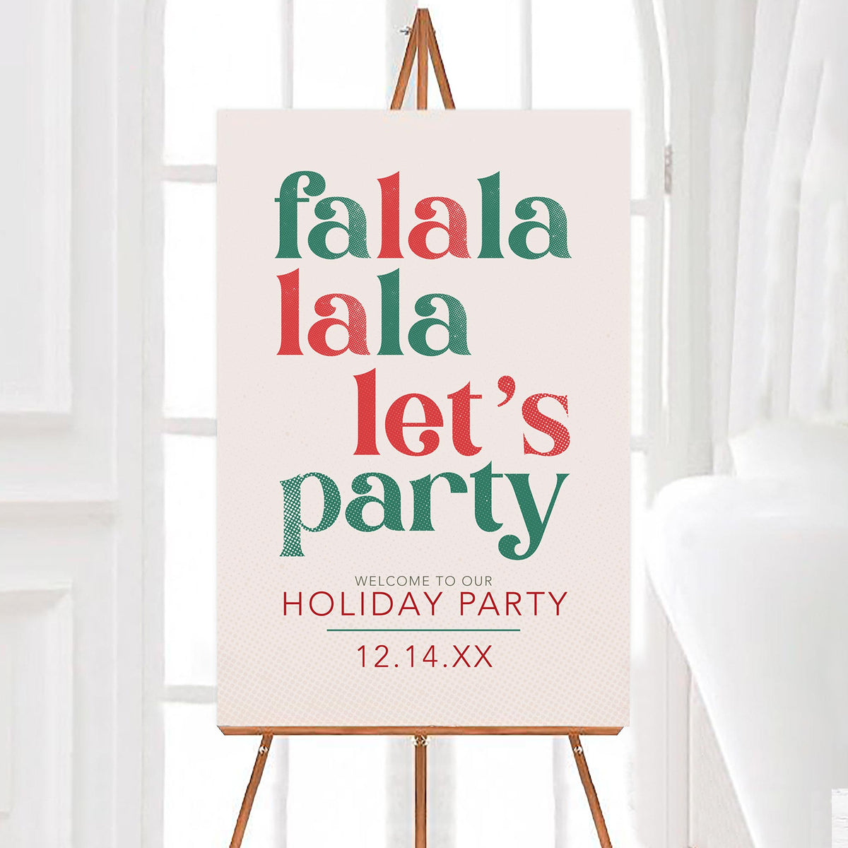 Falala Let's Party Welcome Sign