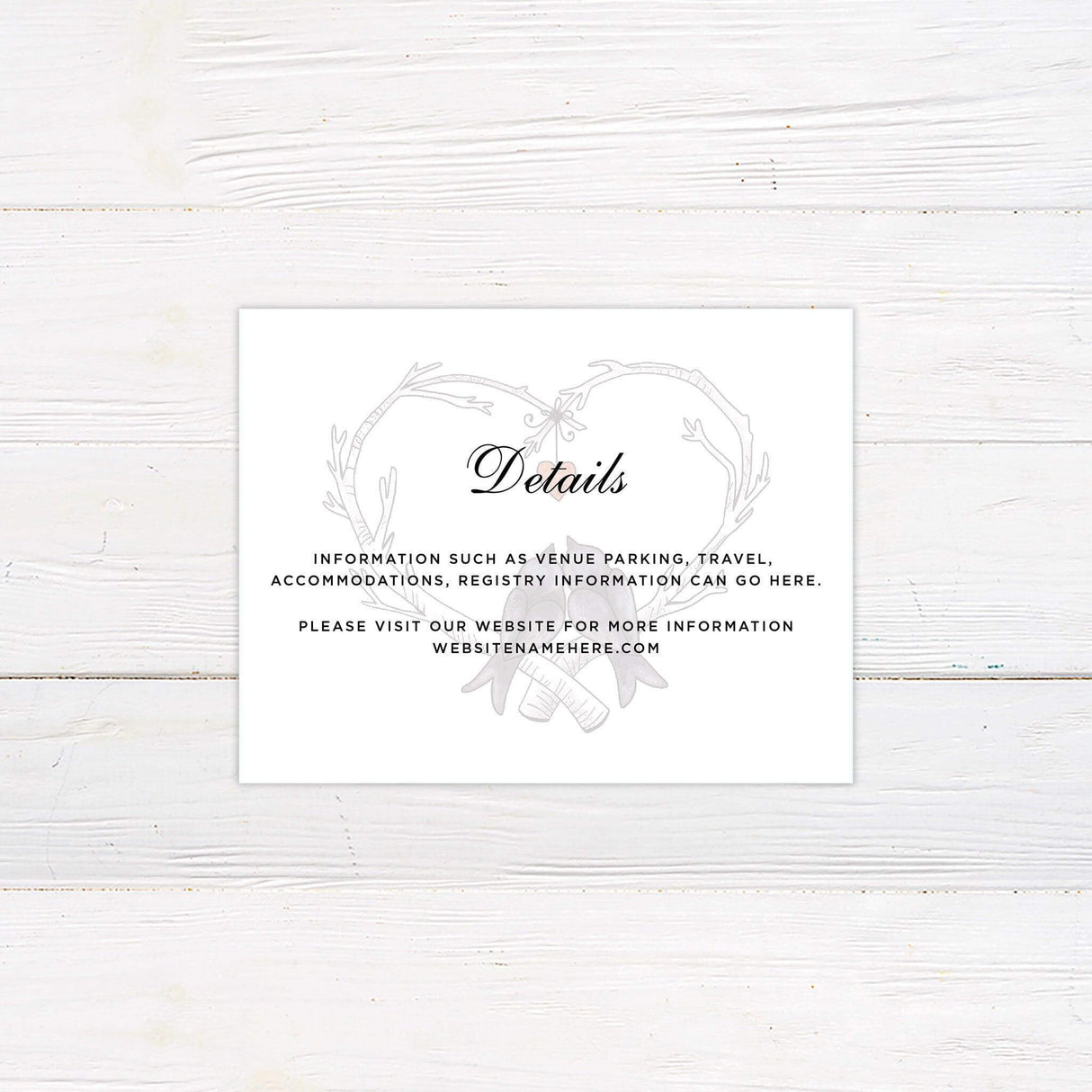 Love Birds Details Cards - goprintplus