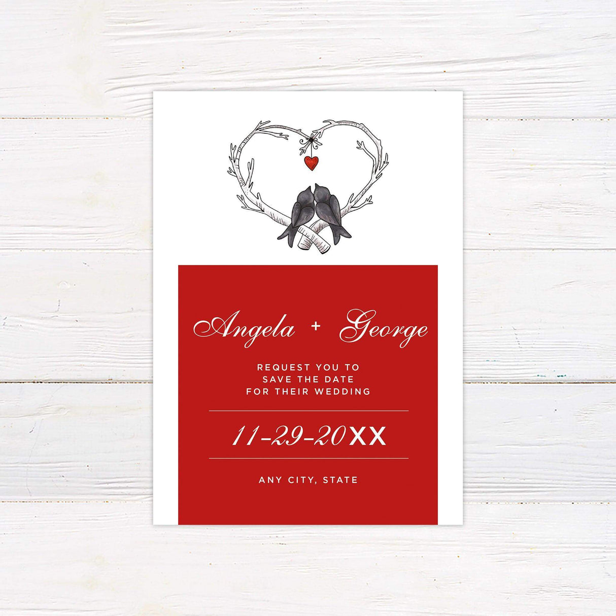 Love Birds Invitations - goprintplus