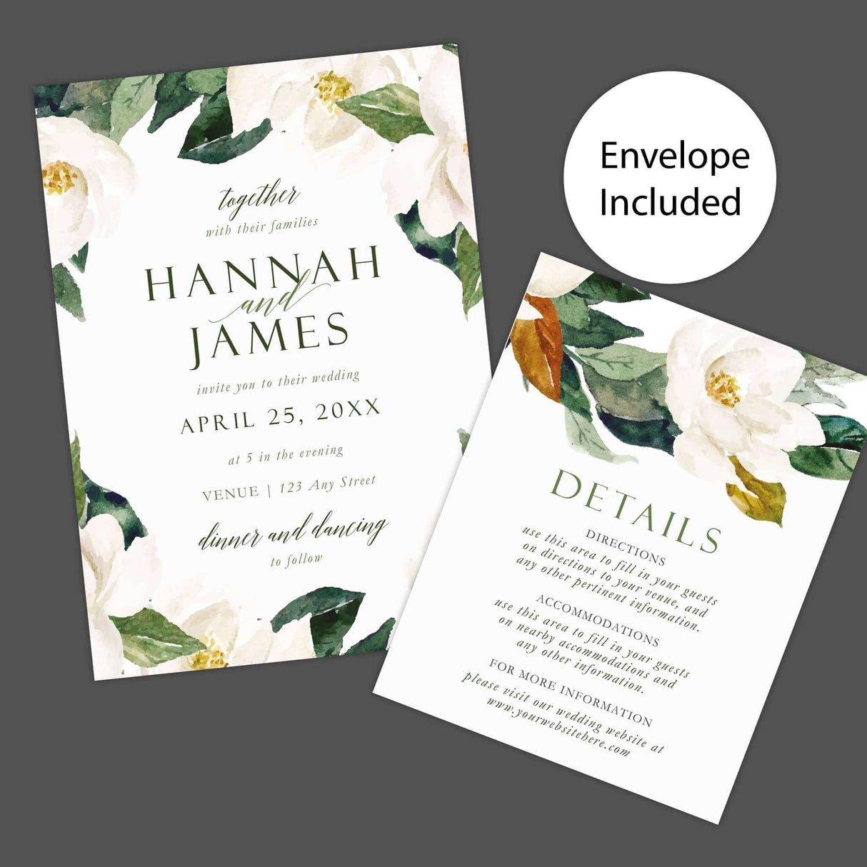 Invitaciones Magnolia