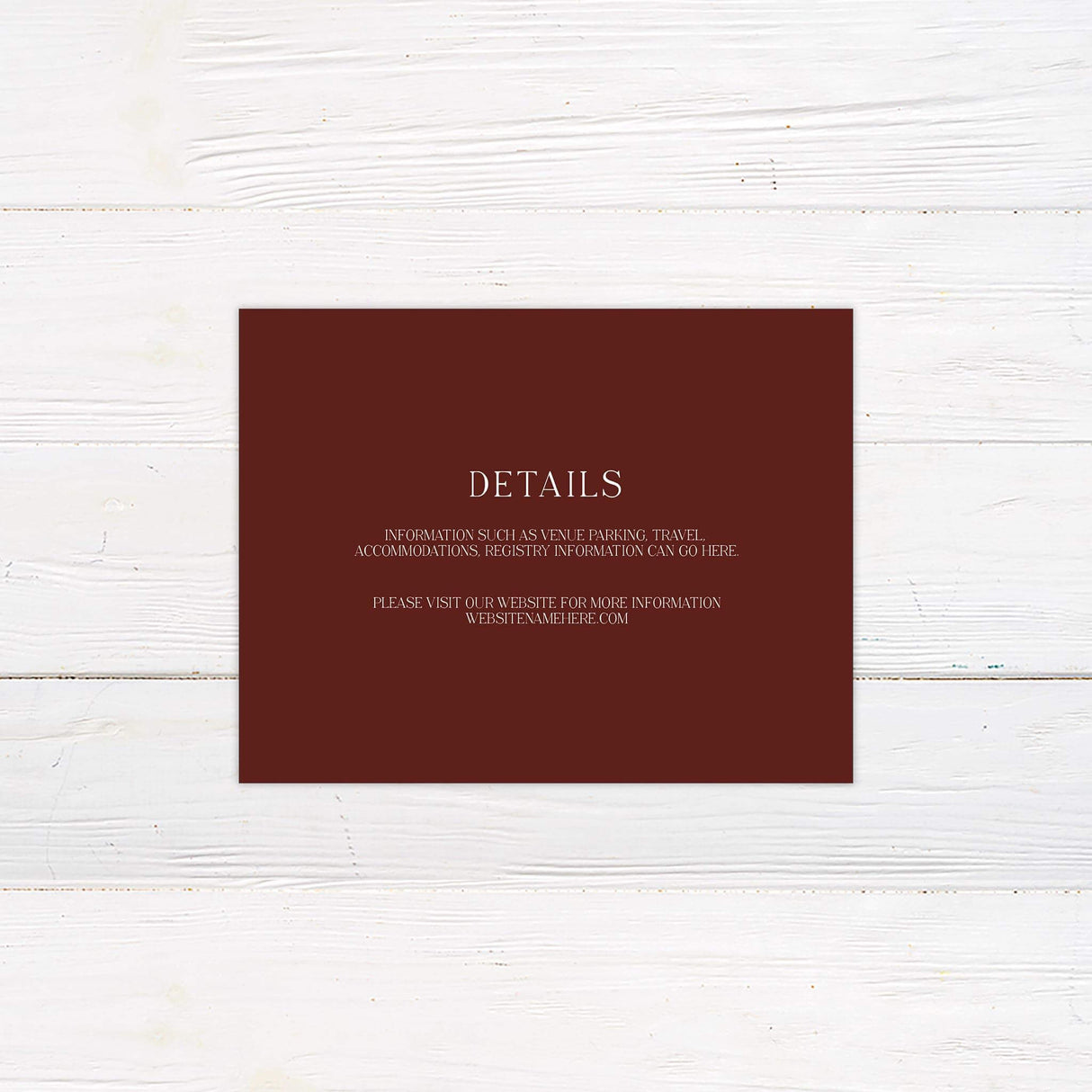 Marsala Wreath Details Cards - goprintplus