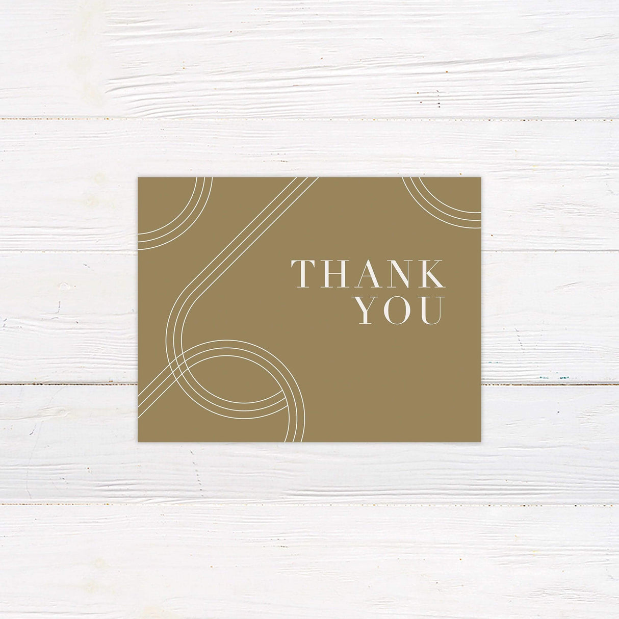 Geometric Curves Thank You Card - goprintplus