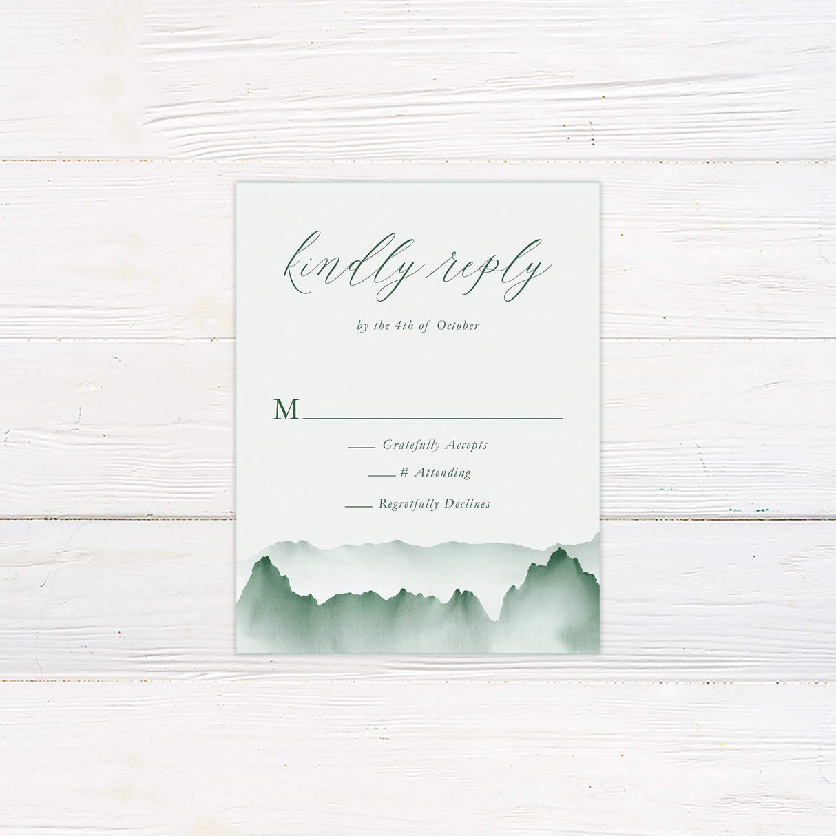 Misty Mountains RSVP - goprintplus