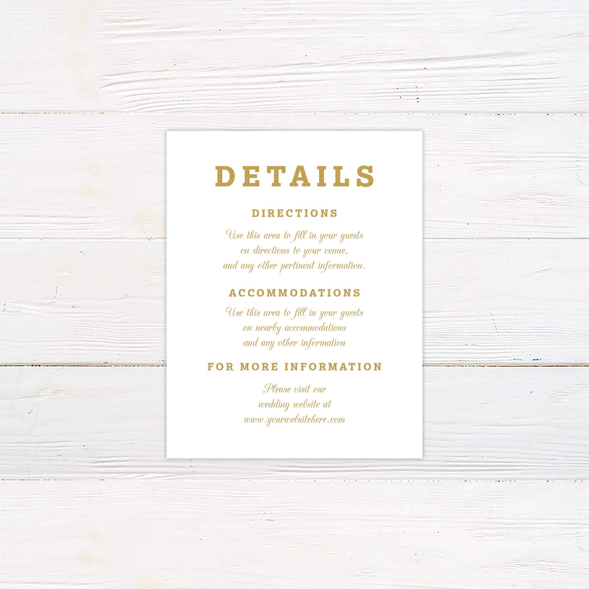 Monogram Shield Details Card
