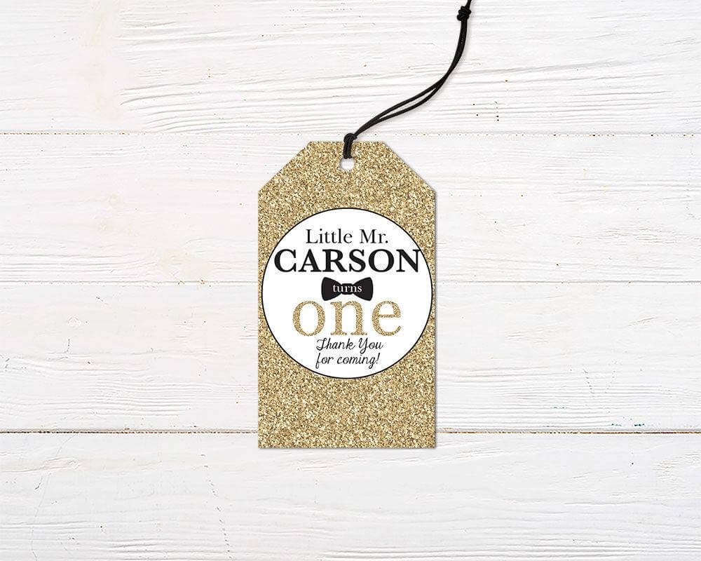 Mr. Onederful Favor Tag - goprintplus