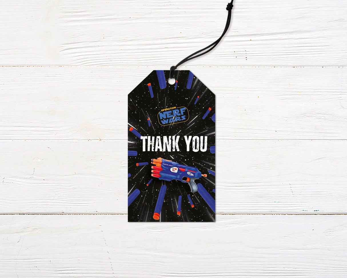 Nerf Wars Favor Tag - goprintplus