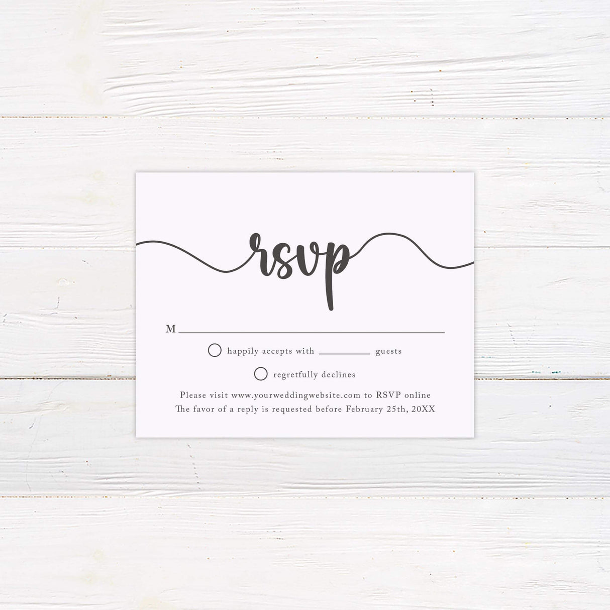 Nothing Fancy RSVP - goprintplus