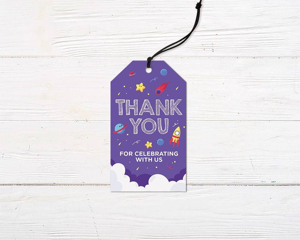 Outerspace Party Favor Tag - goprintplus