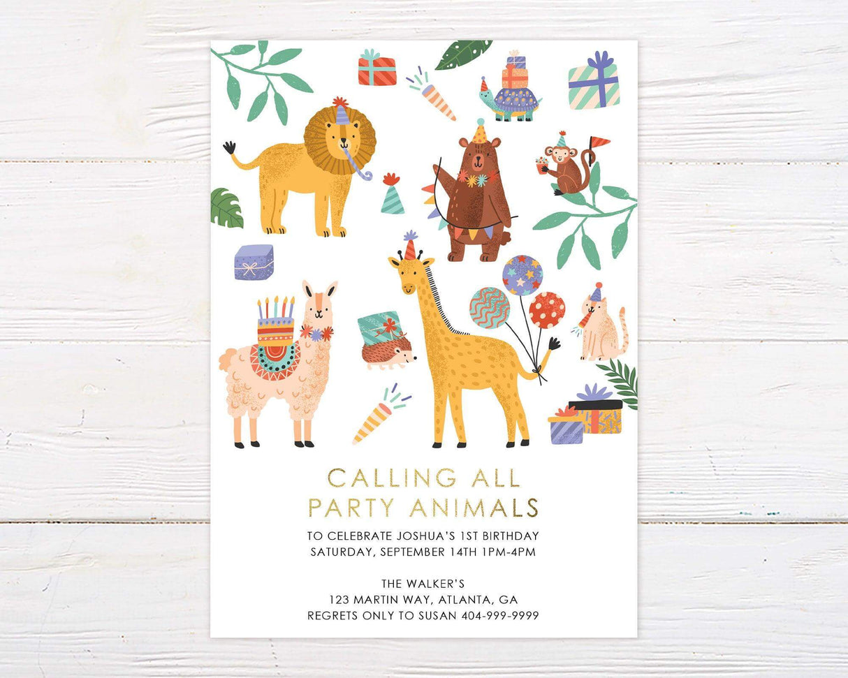 Party Animal Invitation - goprintplus