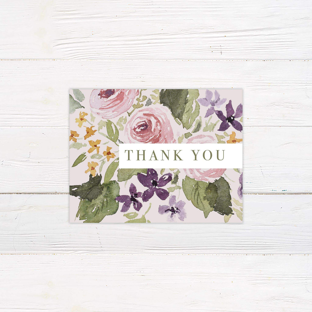 Pastel Flower Thank You Card - goprintplus