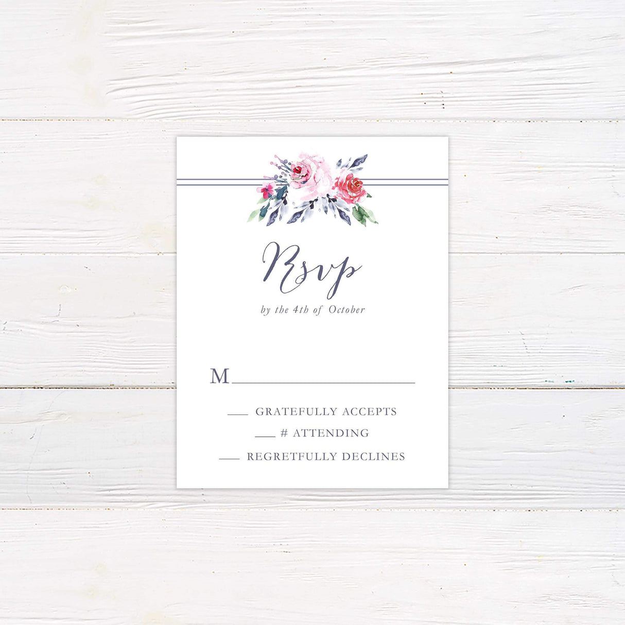 Periwinkle RSVP - goprintplus