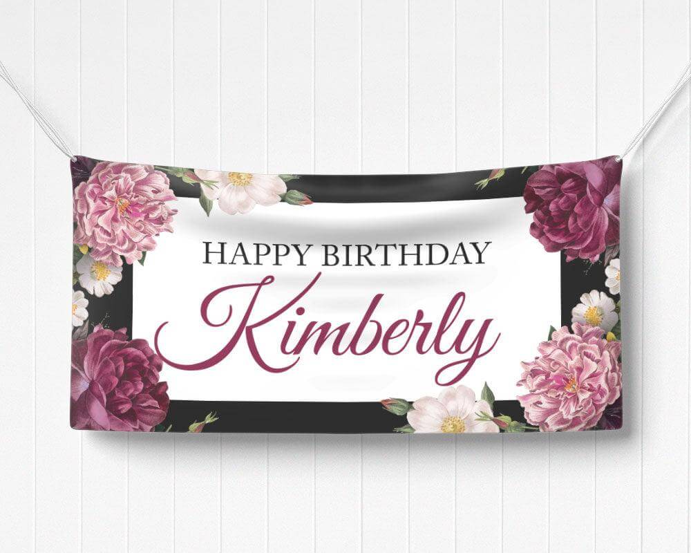 Pink Floral Banner - goprintplus