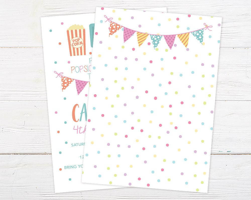 Popsicle Birthday Party Invitation - goprintplus
