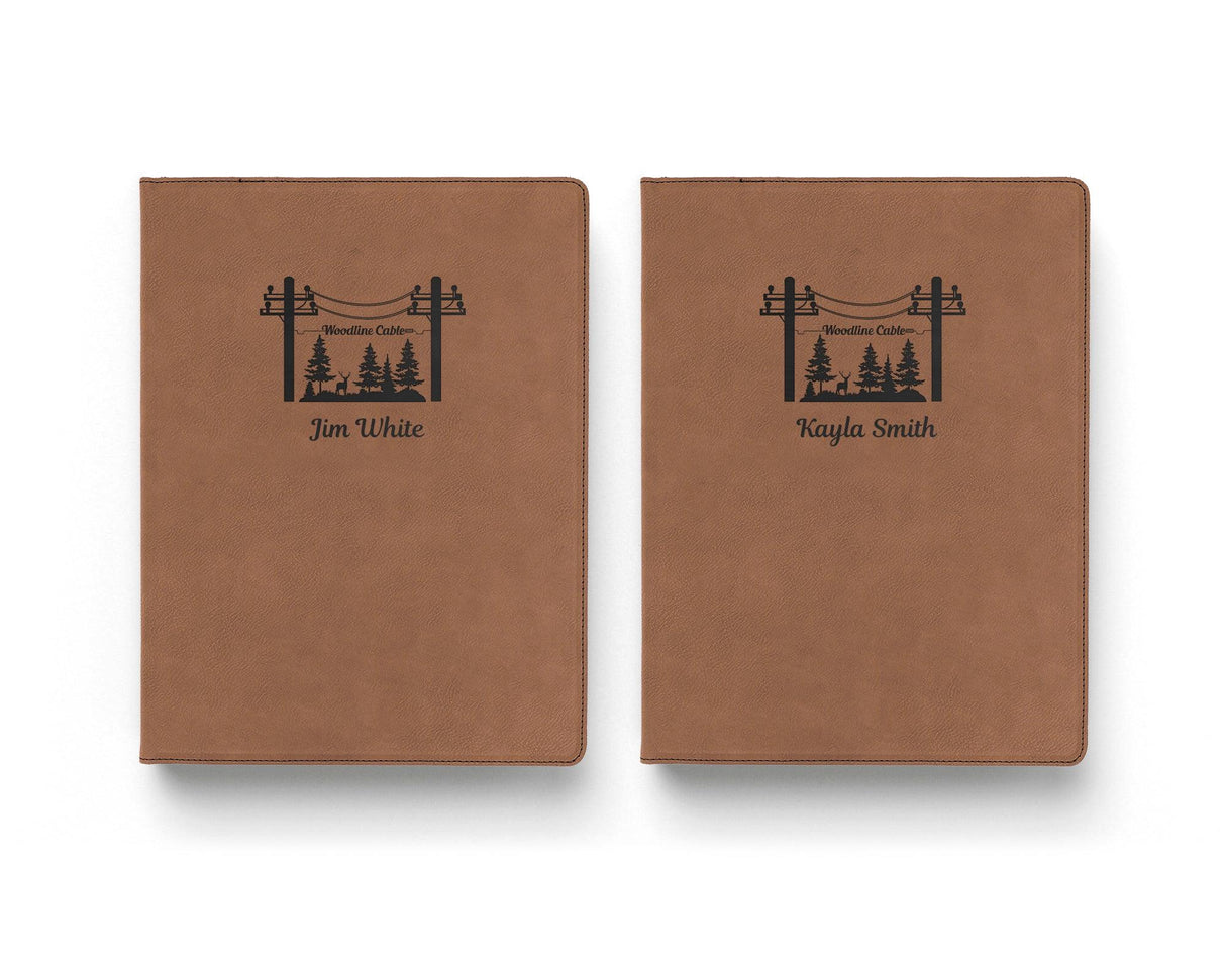 Leatherette Portfolio with Notepad - goprintplus