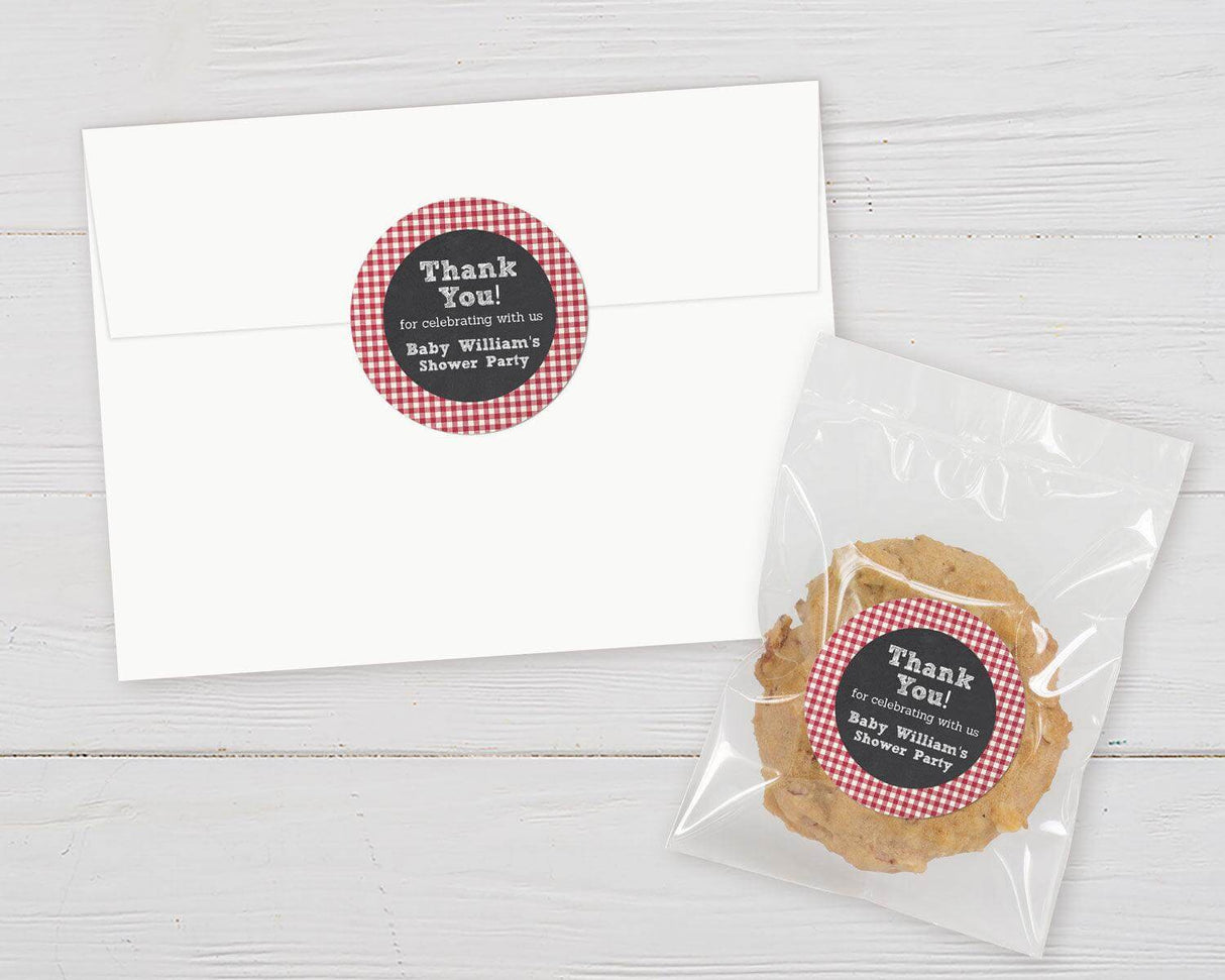 Gingham Border Sticker - goprintplus