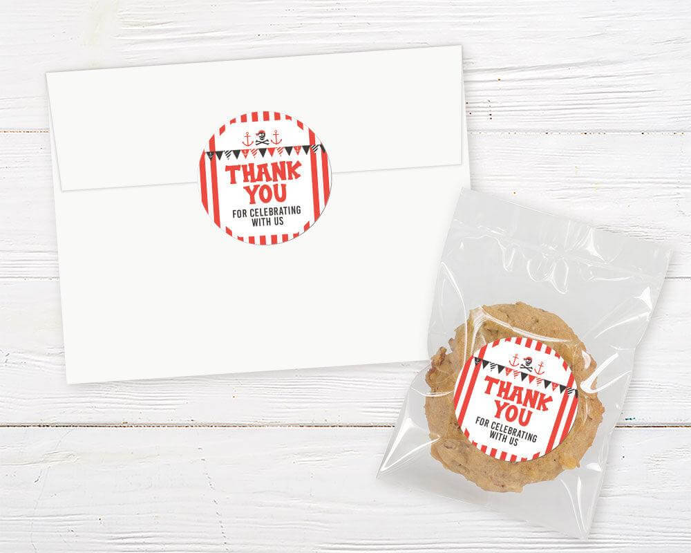 Red Pirate Invitation - goprintplus