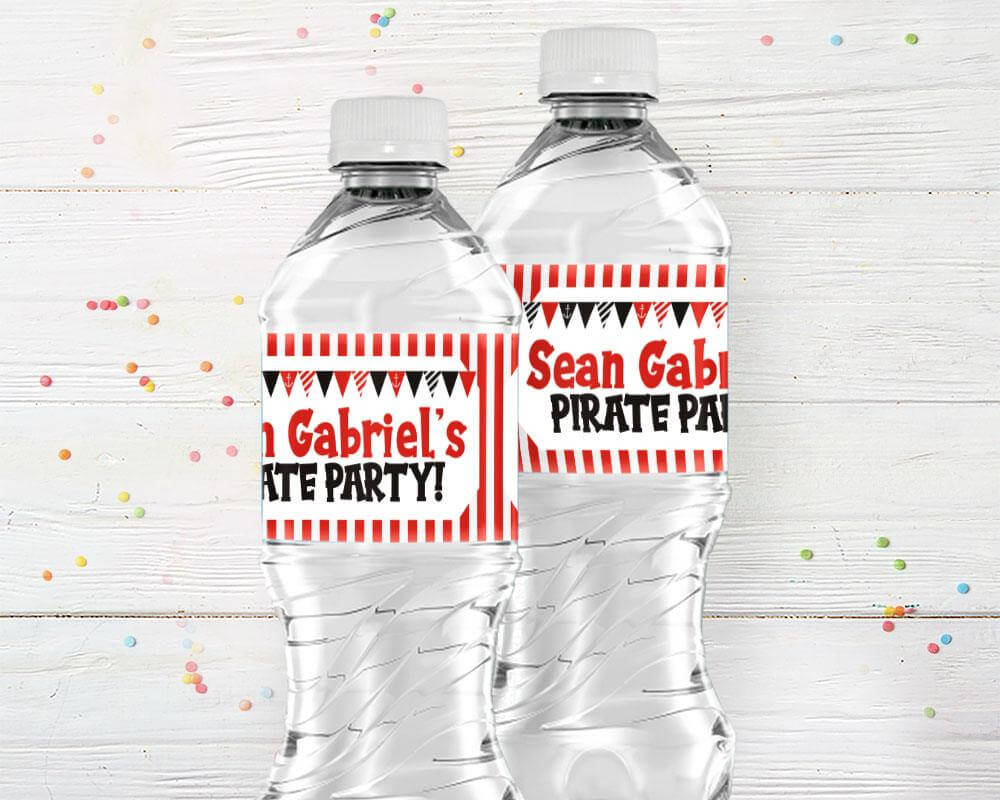 Red Pirate Invitation - goprintplus