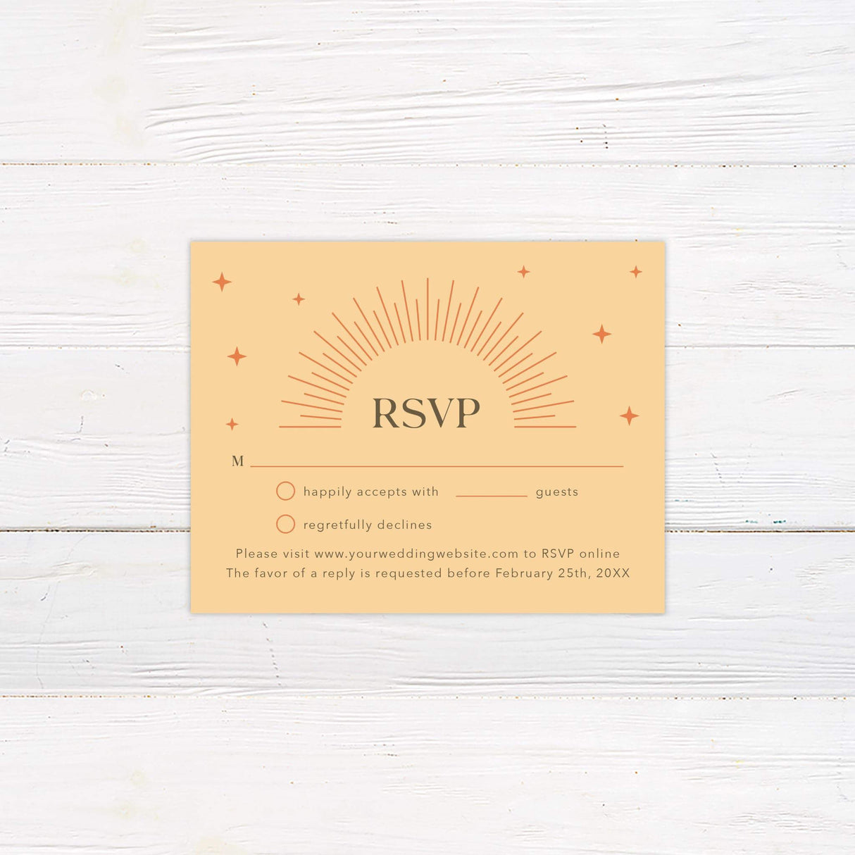 Retro Shine RSVP - goprintplus