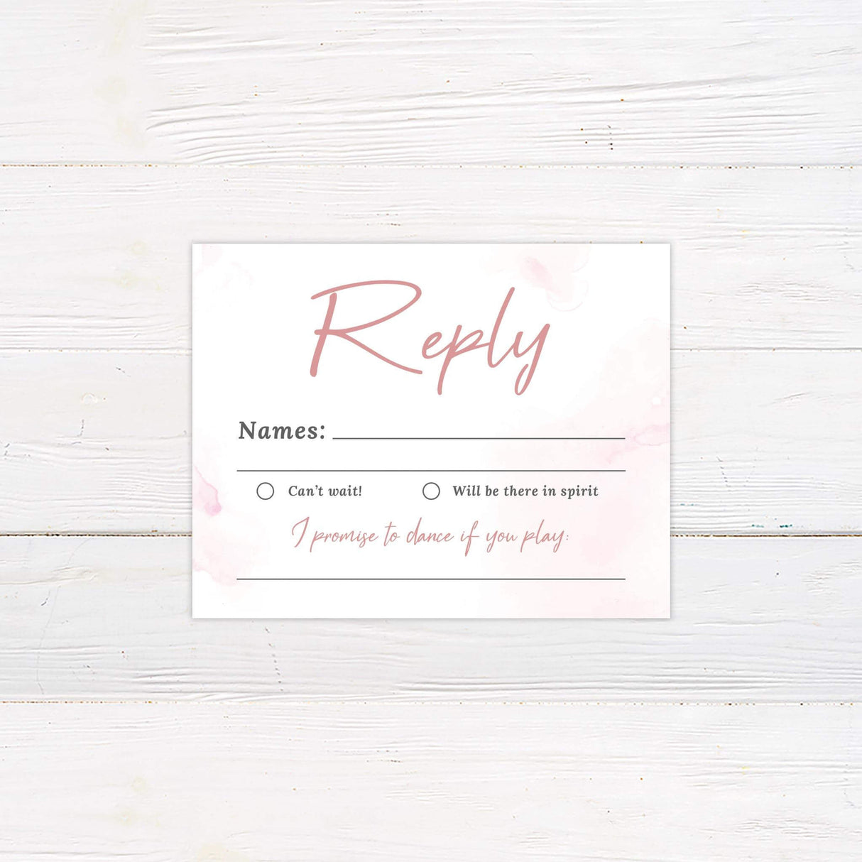 Rosy Watercolor RSVP - goprintplus