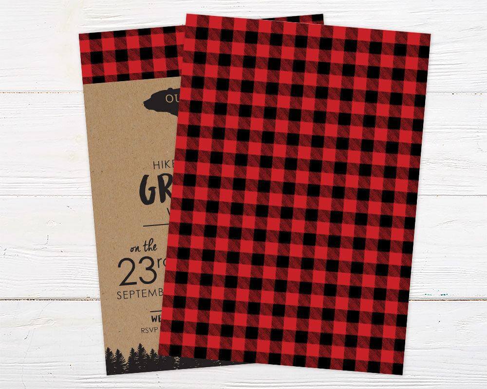 Rustic Bear Birthday Invitation - goprintplus