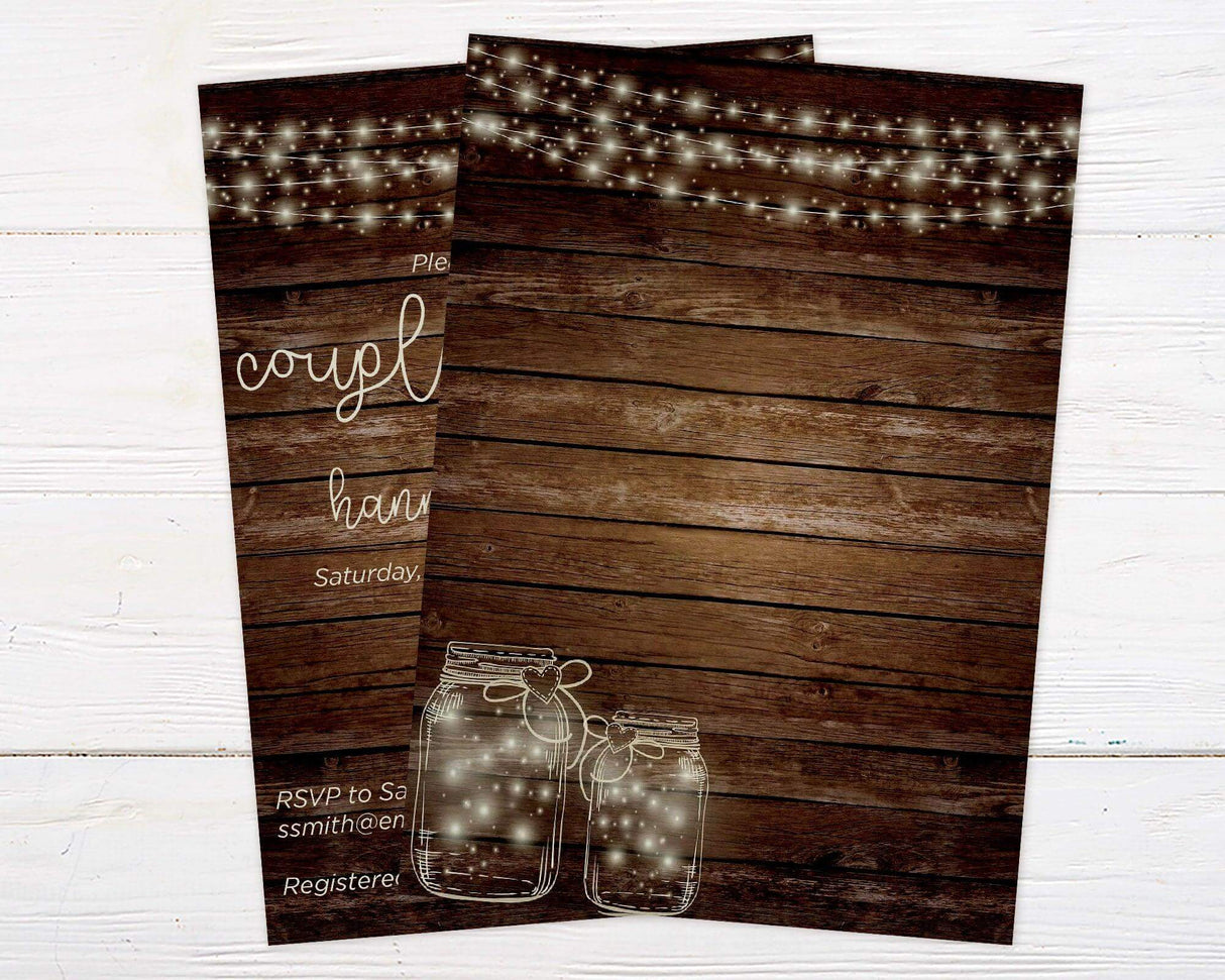 Rustic Lights Invitation - goprintplus