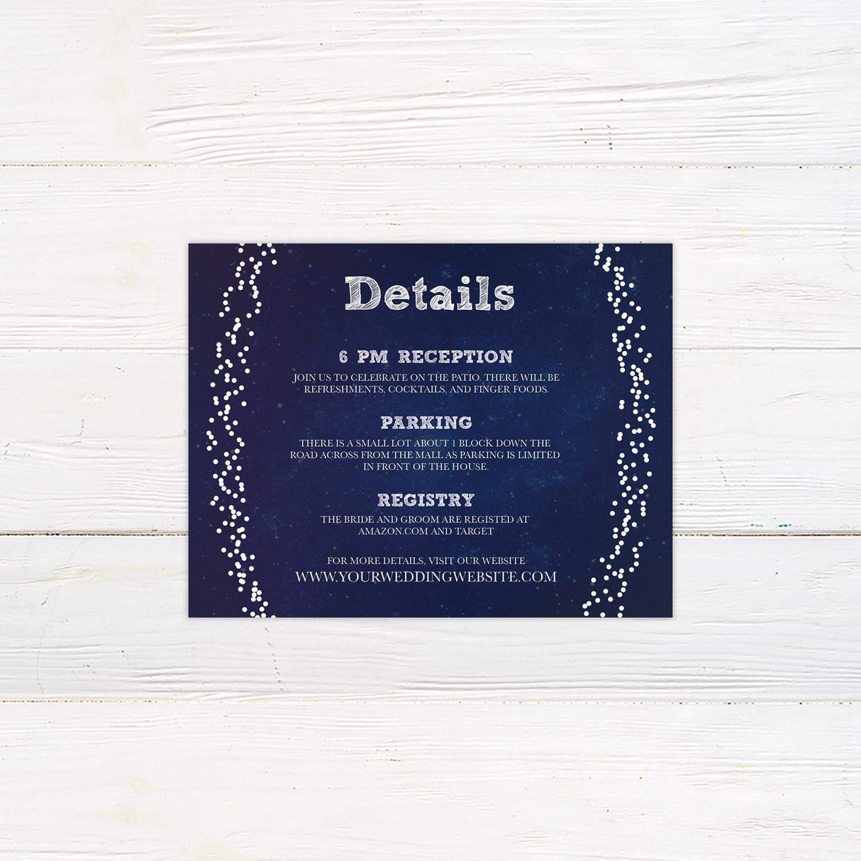 Silver Glitter Details Cards - goprintplus