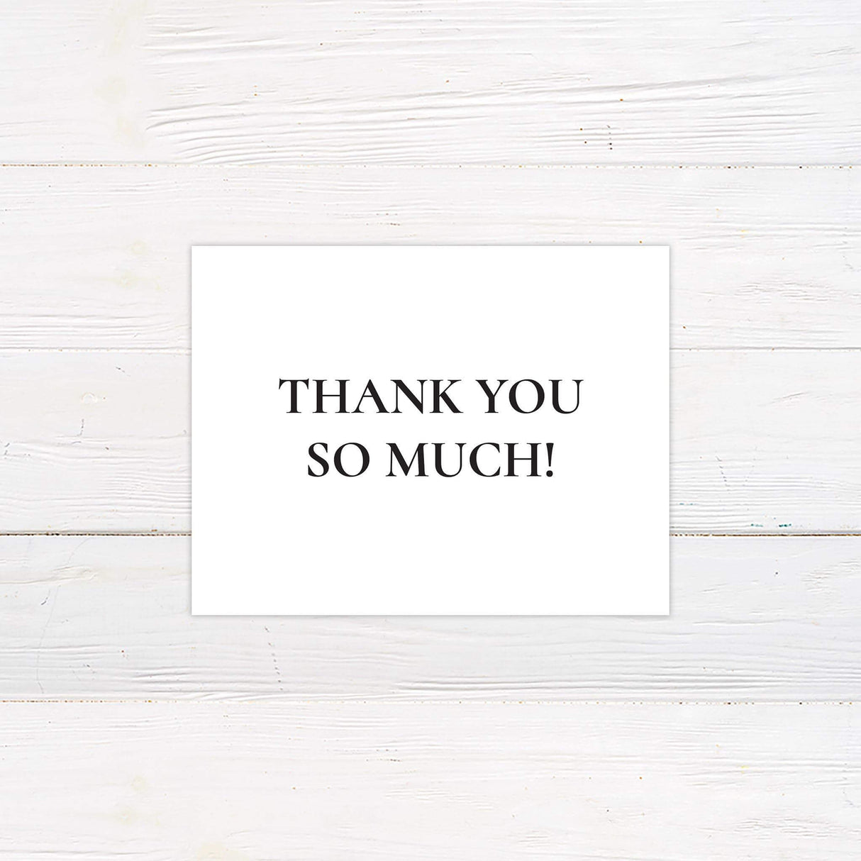 Simple Bold Minimalist Thank You Card - goprintplus
