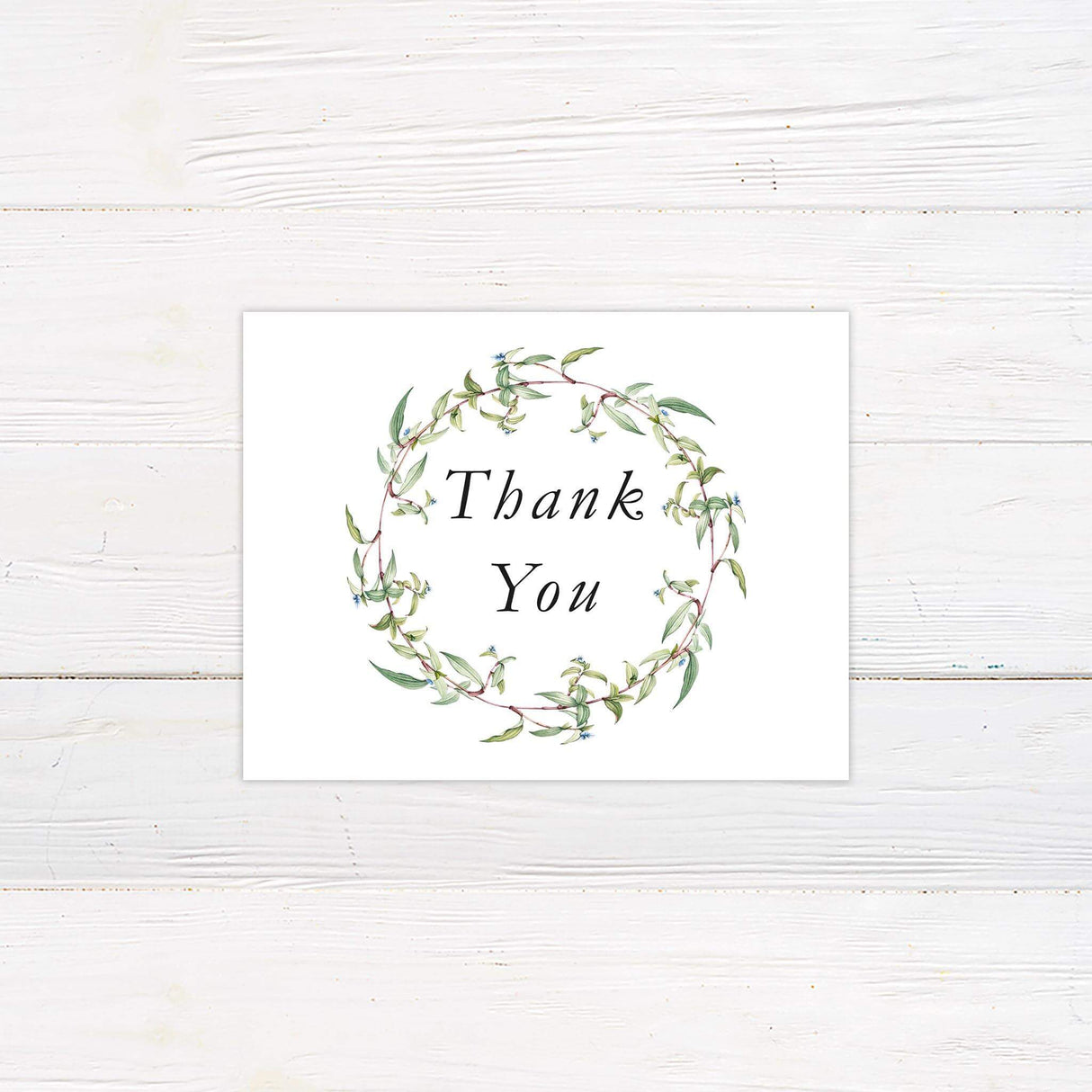 Simple Branches Thank You Card - goprintplus