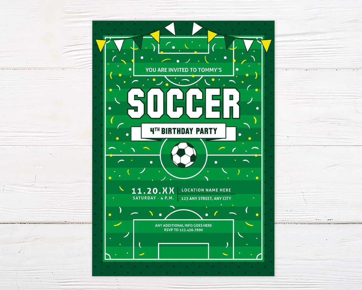 Soccer Birthday Invitation - goprintplus