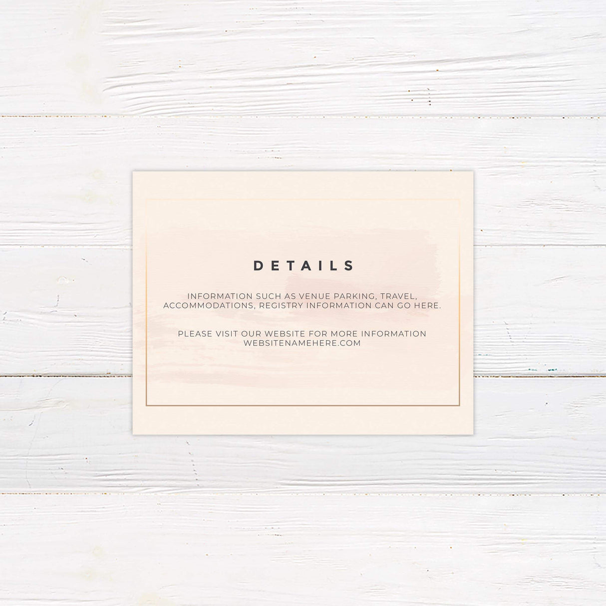Botanical detail card featuring soft classic serif text from the Soft Touch collection.