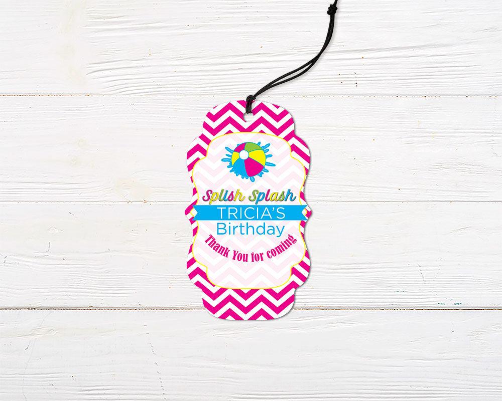 Splish Splash Favor Tag - goprintplus